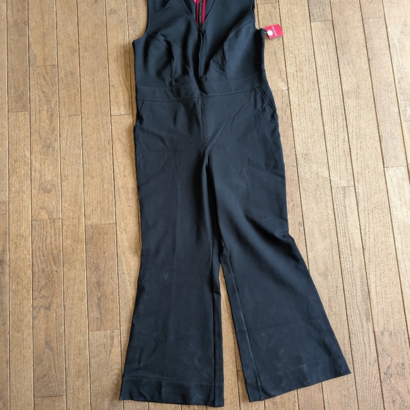Nwt Women's Spanx Perfect Sleeveless Jumpsuit In Black Size XL Petite - Picture 4 of 8